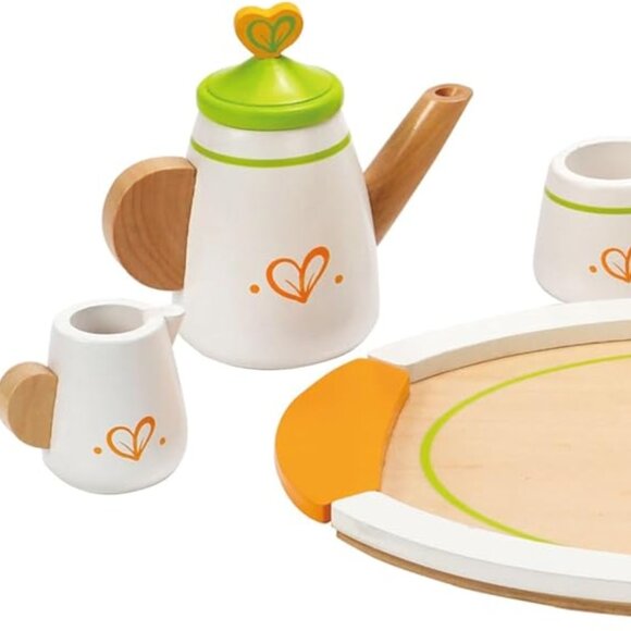 New in Box Hape Wooden Play Tea Set for Two Kitchen toy🍵 3+ - Picture 4 of 11